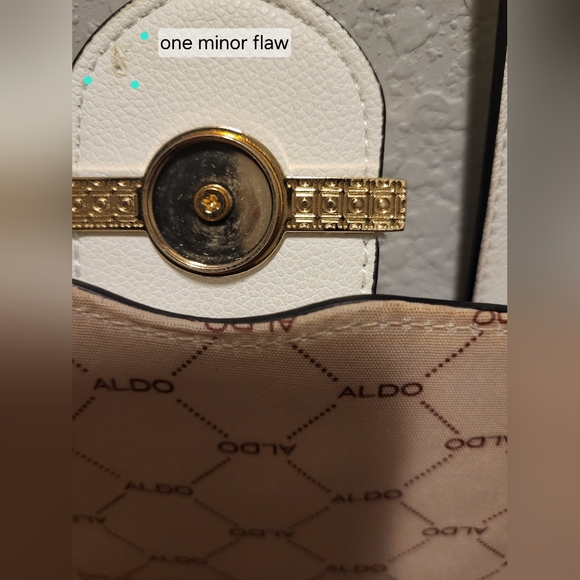 ALDO Straw Satchel with White Trim - Women’s Crossbody - Picture 8 of 14